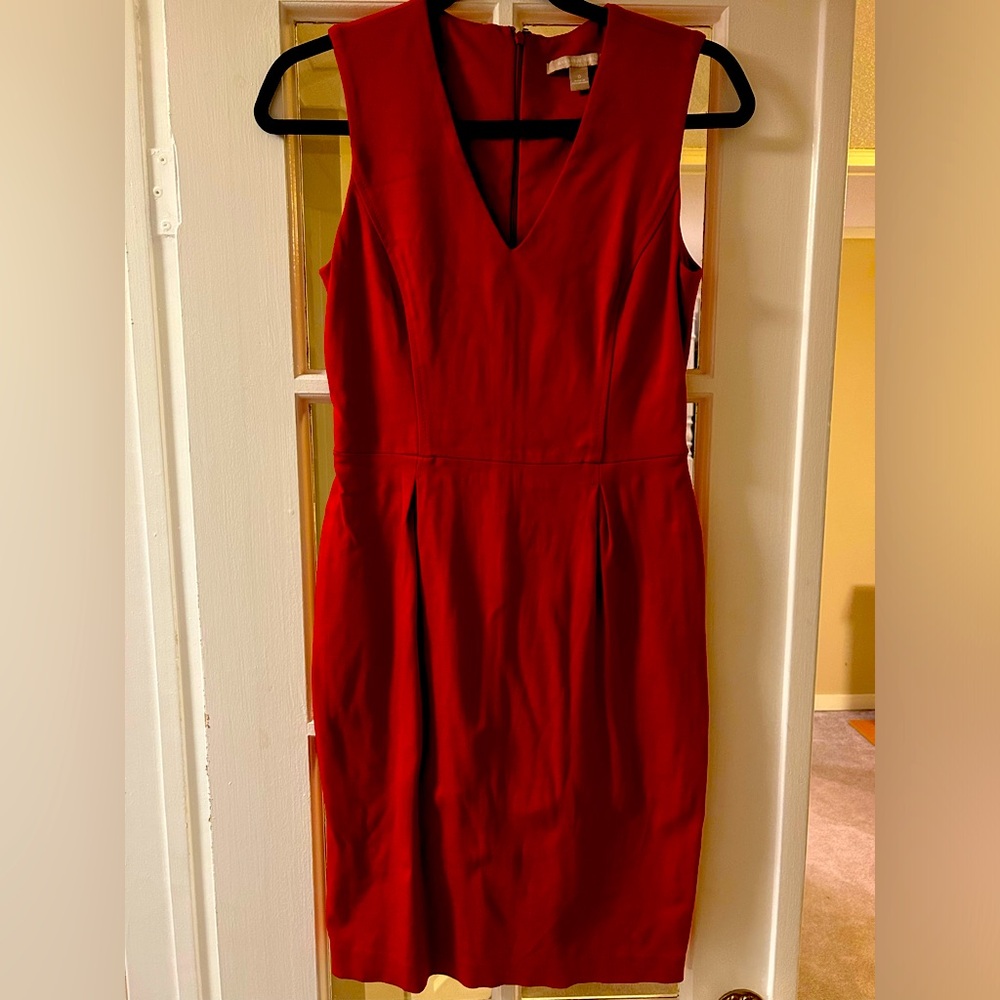 Banana Republic Saucy Red Pencil Dress